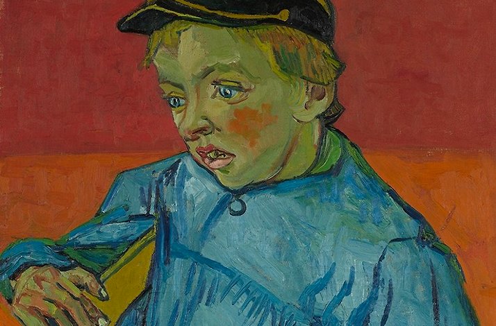 The painting called The Schoolboy (The Postman's Son – Gamin au Kepi) by Vincent van Gogh.