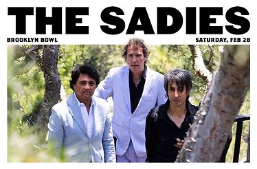 Promotional banner for music band The Sadies, displaying the band members.