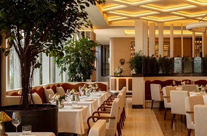 Elegant dining room of Seia Miami.